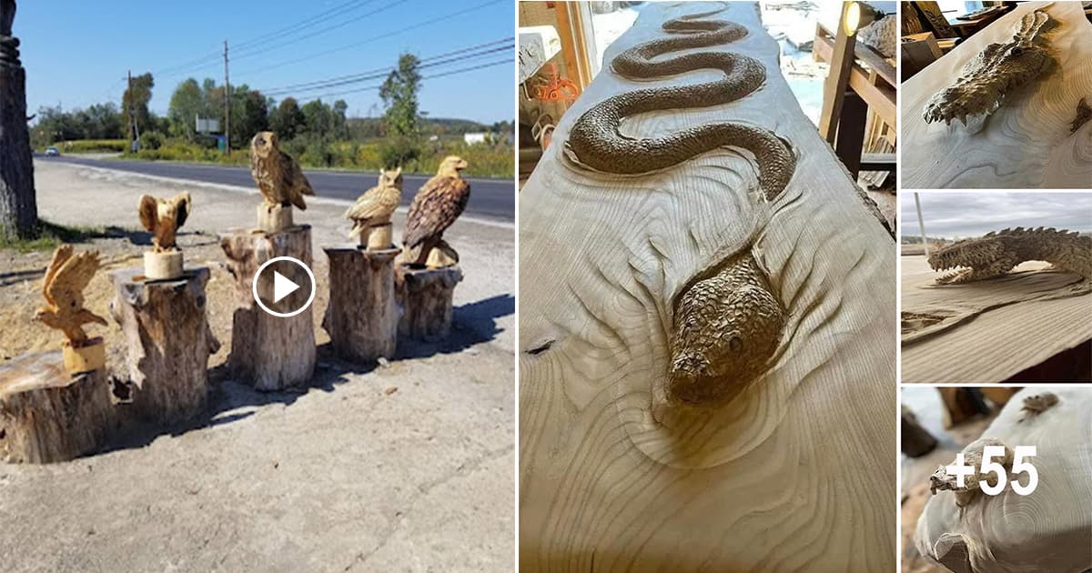 Cover Image for Master Wood Carver Scott Dow Brings Art to Life with Incredible Carvings